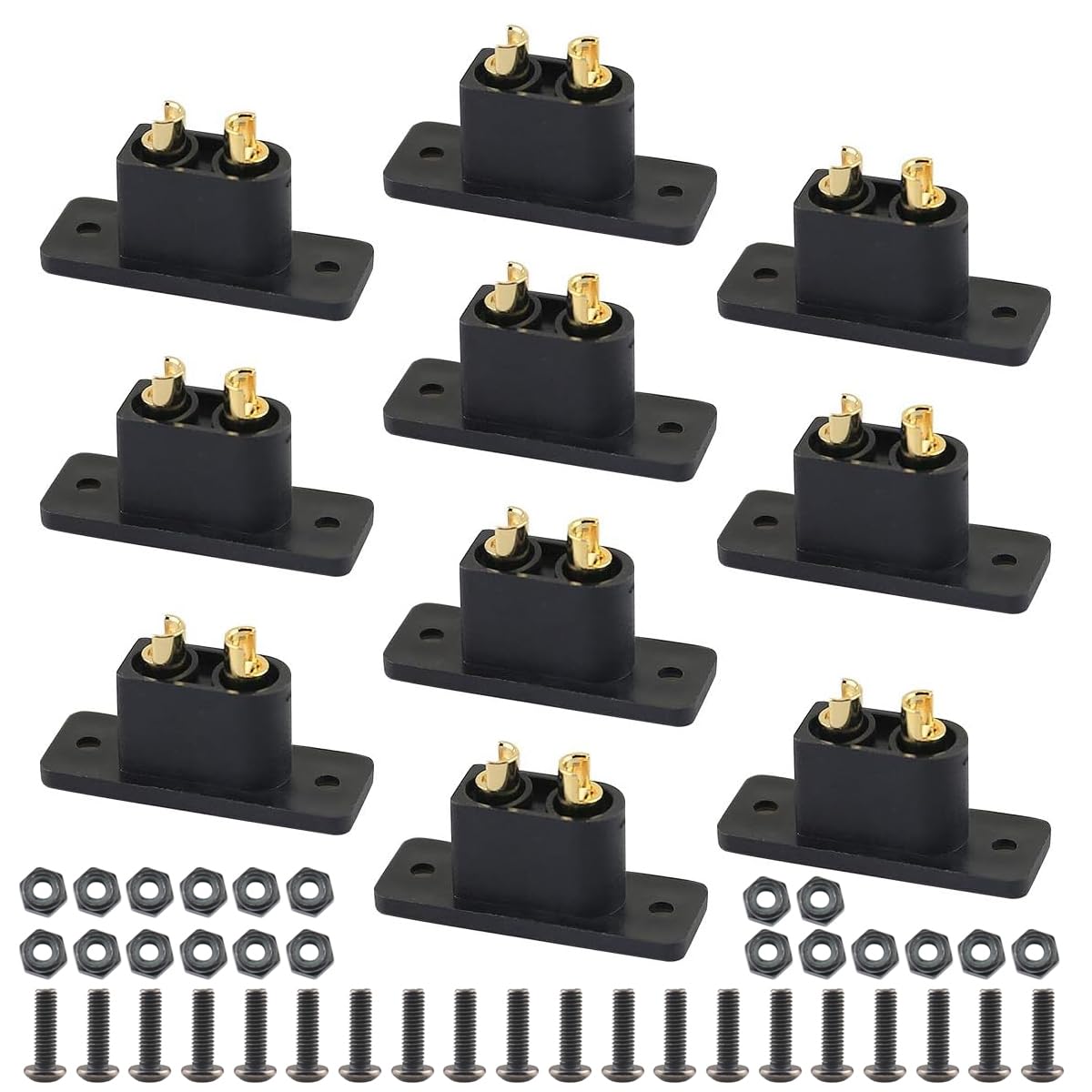 Amazon.com: Amass 10PCS Black XT90E-M Battery Plug Gold-Plated